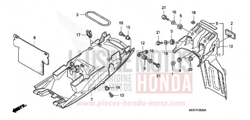KOTFLUEGEL, HINTEN (CBF600S6/SA6/N6/NA6) CBF600NA6 de 2006